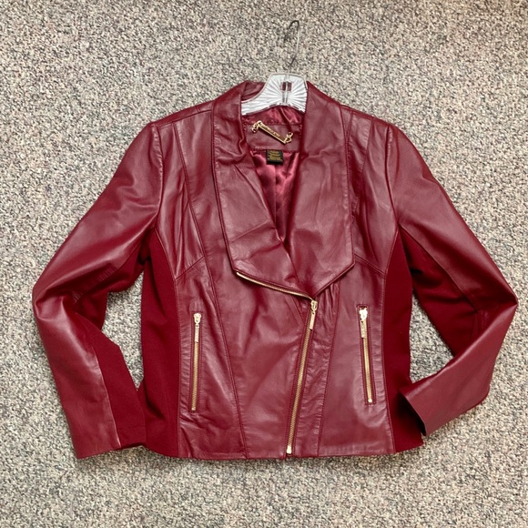 IMAN Jackets Coats Iman Platinum Genuine Lambskin Leather